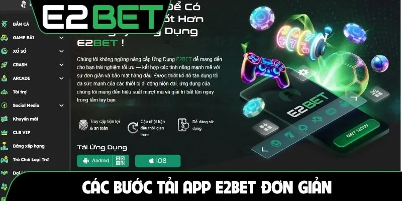 Các bước tải app E2BET đơn giản