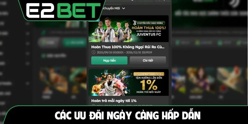 Các ưu đãi ngày càng hấp dẫn