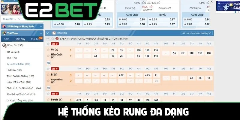 Hệ thống kèo rung đa dạng